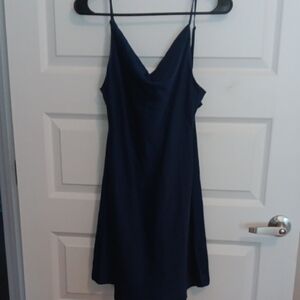Urban Outfitters Navy Slip Mini Dress